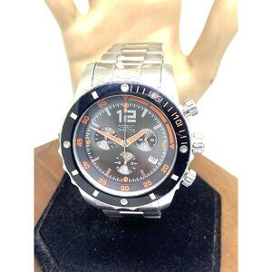 Invicta Men's Watch 1245 Specialty Chronograph Quartz Black Dial Stainless Steel